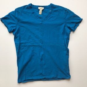 Diesel Bright Blue Short Sleeve V-Neck T-Shirt
